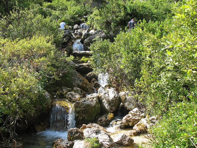 Corvara Pisciadu Waterfalls